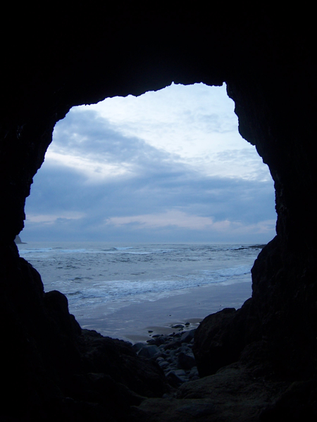 Tunnel on the beach